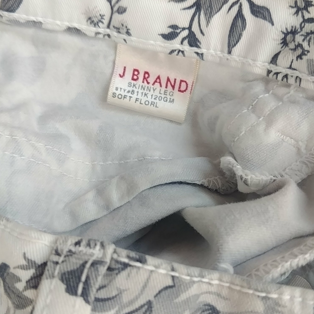 J Brand ankle skinny leg floral pattern 26 - Picture 4 of 6